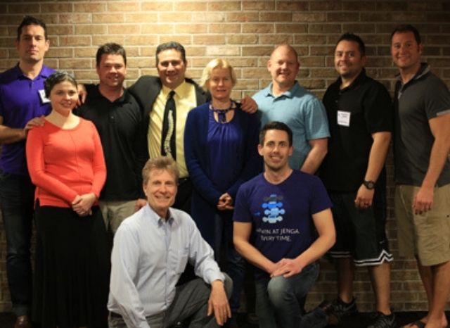 Certified CFR providers gathered after training