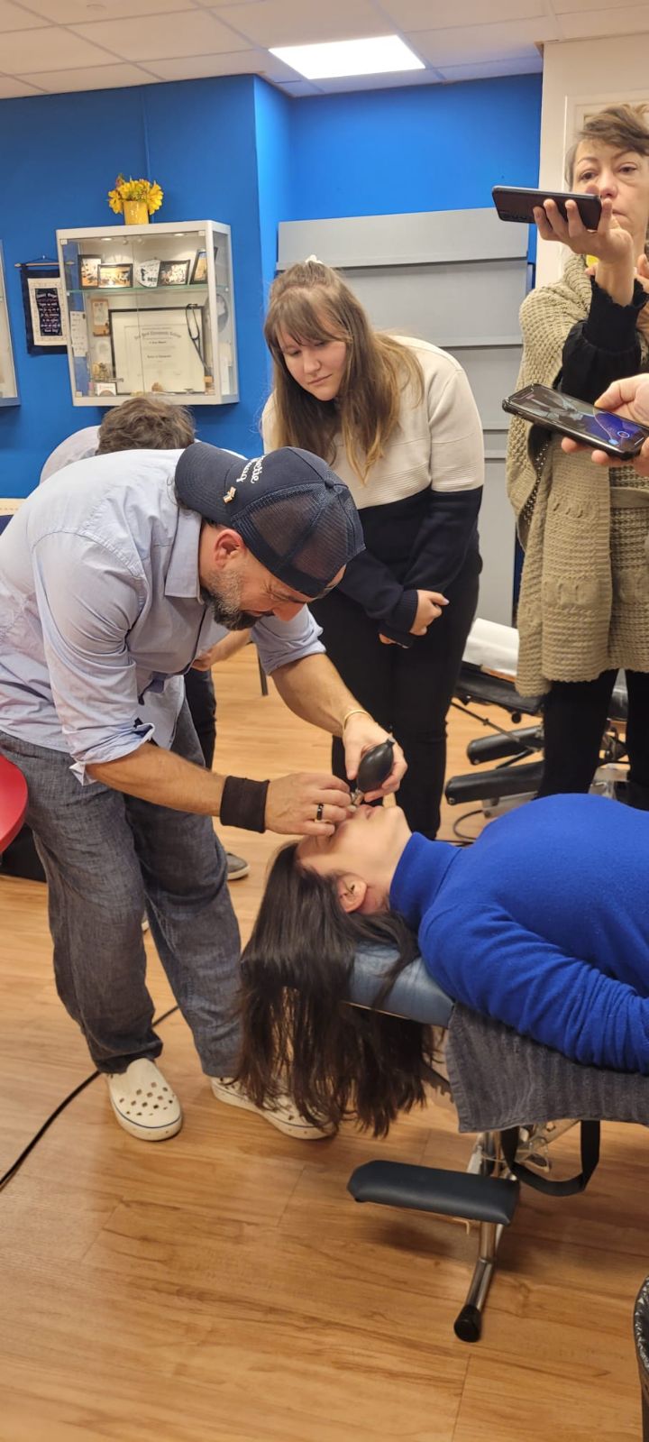 The CFR balloon-assisted cranial release shown at a seminar